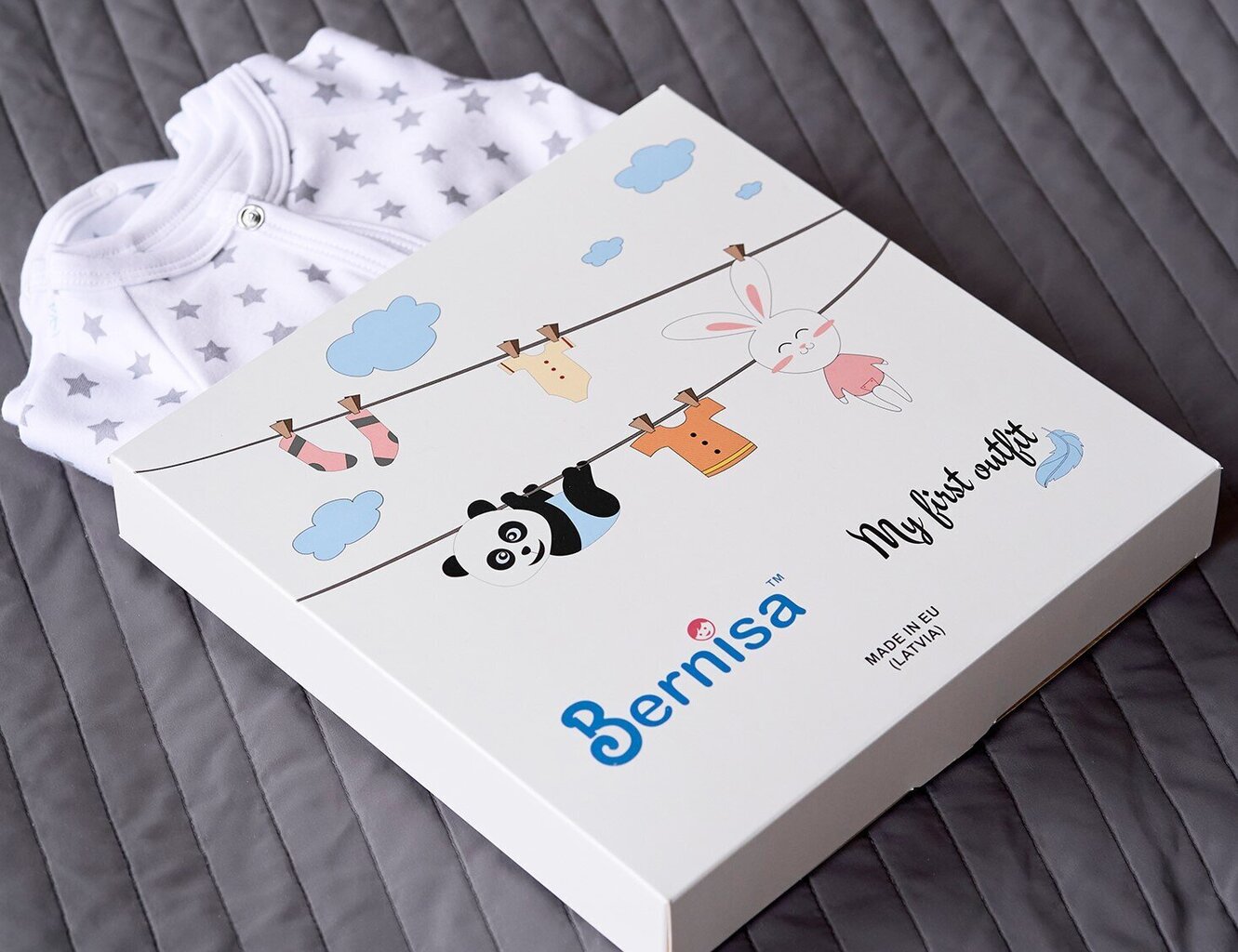Komplekts bērniem (meitenēm un zēniem) "BERNISA" BRNS-3360 cena un informācija | Apģērbu komplekti jaundzimušajiem | 220.lv