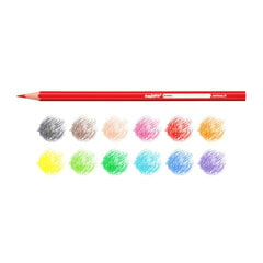 Карандаши цветные Carioca, 12 цветов цена и информация | Принадлежности для рисования, лепки | 220.lv