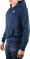 Vīriešu džemperis Kappa Veil Hooded 707117-821, zils cena un informācija | Vīriešu jakas | 220.lv