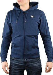 Vīriešu džemperis Kappa Veil Hooded 707117-821, zils cena un informācija | Vīriešu jakas | 220.lv