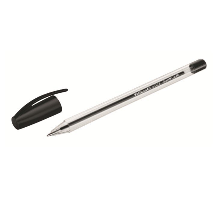 Lodīšu pildspalva Pelikan Stick super mīksta, trīsstūra, melna, 50 gab cena  | 220.lv