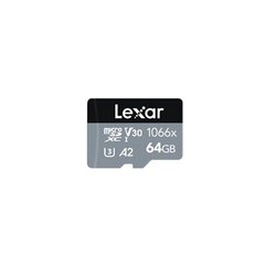 MEMORY MICRO SDXC 64GB UHS-I/W/A LMS1066064G-BNANG LEXAR цена и информация | Карты памяти для телефонов | 220.lv