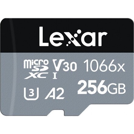 Lexar High-Performance 1066x UHS-I MicroSDXC, 256 GB, Flash memory class 10, Black cena un informācija | Atmiņas kartes mobilajiem telefoniem | 220.lv