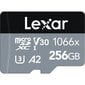 Lexar High-Performance 1066x UHS-I MicroSDXC, 256 GB, Flash memory class 10, Black cena un informācija | Atmiņas kartes mobilajiem telefoniem | 220.lv