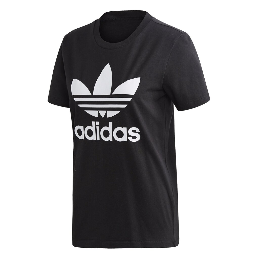 Sieviešu T-krekls Adidas Trefoil, melns цена и информация | T-krekli sievietēm | 220.lv