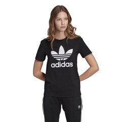 Футболка женская Adidas Trefoil, черная цена и информация | Футболка женская | 220.lv