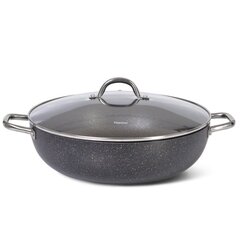 Fissman Promo wok panna ar vāku, 36x10 cm cena un informācija | Pannas | 220.lv