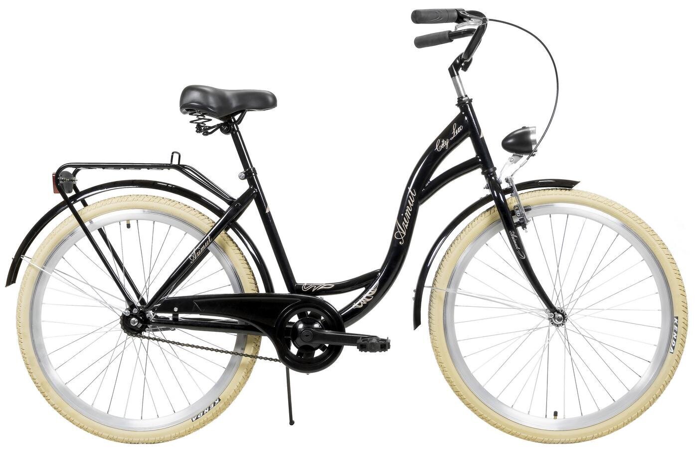 Pilsētas velosipēds AZIMUT City Lux 26" 2021, melns cena un informācija | Velosipēdi | 220.lv