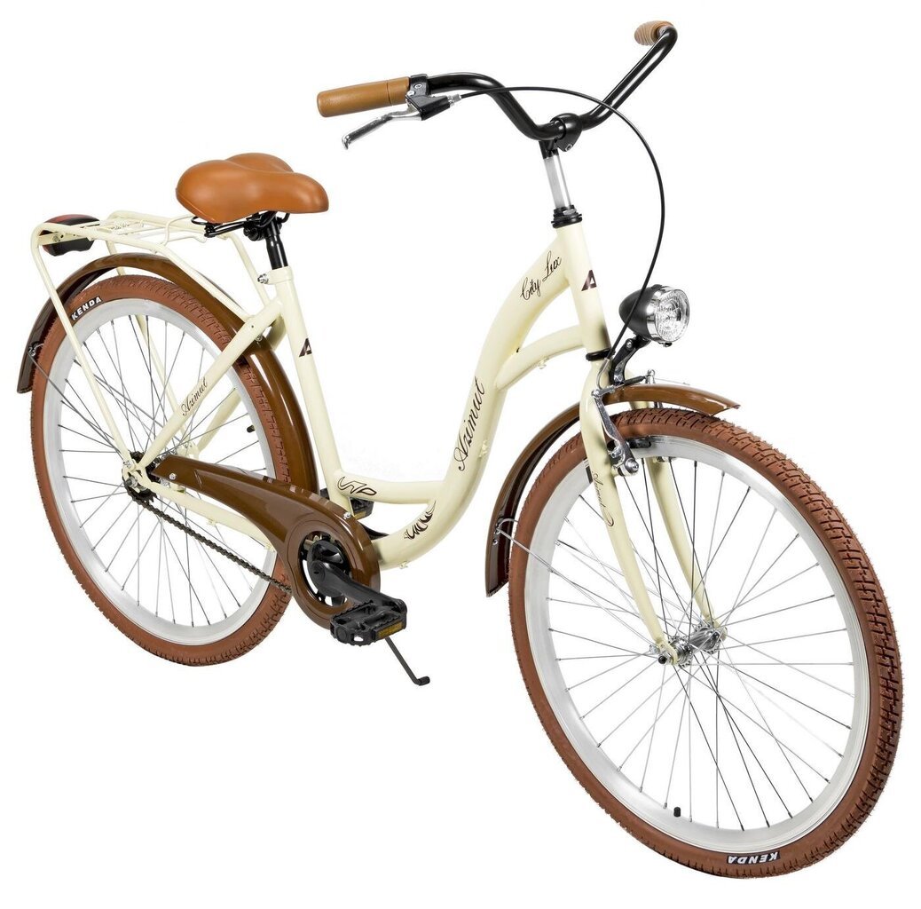 Pilsētas velosipēds AZIMUT City Lux 26" 2021, krēmkrāsas цена и информация | Velosipēdi | 220.lv