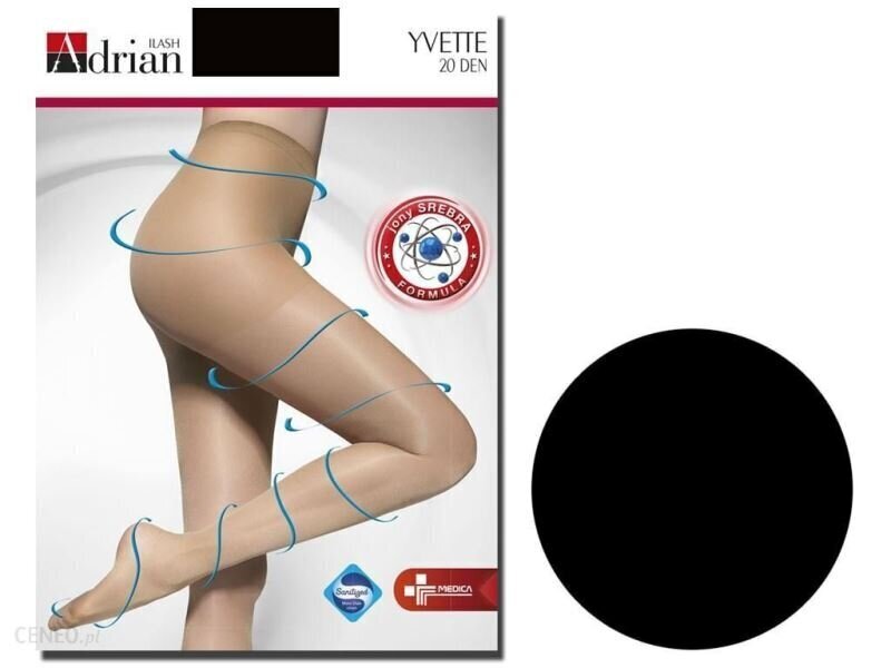 Sieviešu zeķbikses Yvette 20 DEN, melnas cena un informācija | Zeķubikses | 220.lv