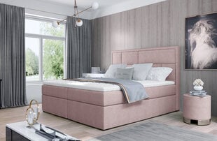 Кровать NORE Meron 22, 140x200 см, светло-розовая цена и информация | Кровати | 220.lv