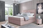 Кровать NORE Meron 22, 140x200 см, светло-розовая