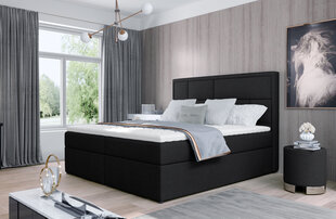Кровать NORE Meron 24, 140x200 см, черная цена и информация | Кровати | 220.lv