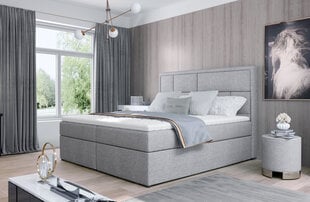Кровать NORE Meron 25, 160x200 см, светло-серая цена и информация | Кровати | 220.lv
