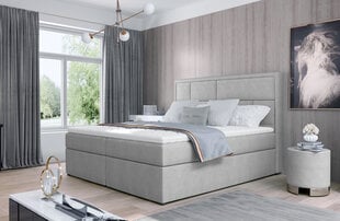 Кровать NORE Meron 19, 180x200 см, светло-серая цена и информация | Кровати | 220.lv