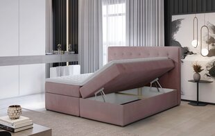 Кровать NORE Loree 13, 140x200 см, розовая цена и информация | Кровати | 220.lv