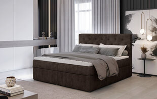 Кровать NORE Loree 02, 160x200 см, темно-коричневая цена и информация | Кровати | 220.lv