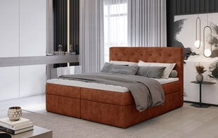 Кровать NORE Loree 03, 160x200 см, красная цена и информация | Кровати | 220.lv