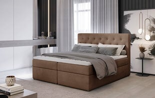 Кровать NORE Loree 06, 140x200 см, коричневая цена и информация | Кровати | 220.lv