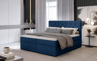 Кровать NORE Loree 10, 140x200 см, синяя цена и информация | Кровати | 220.lv