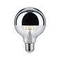 LED Globe 95 6.5W E27 spogulis sudraba krāsā siltā baltā Dimmable cena un informācija | Spuldzes | 220.lv