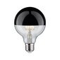 LED Globe 95 6.5W E27 spogulis melns hroms siltā baltā Dimmable цена и информация | Spuldzes | 220.lv