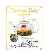 Китайский зеленый чай Blooming tea Dancing Ruby с типсами, 1 шт. цена и информация | Чай | 220.lv