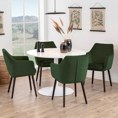Krēsls Selsey Marcelio, zaļš cena un informācija | Virtuves un ēdamistabas krēsli | 220.lv