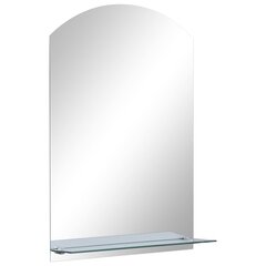 Sienas spogulis ar plauktu, 40x60 cm, rūdīts stikls cena un informācija | Spoguļi | 220.lv