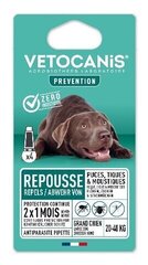 Отпугивающий капельный раствор для собак Vetocanis (весом более 20 кг) цена и информация | Витамины, пищевые добавки, анти-паразит продукты для собак | 220.lv