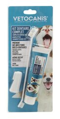 Vetocanis набор для чистки зубов у собак цена и информация | Средства по уходу за животными | 220.lv