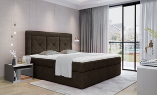 Кровать NORE Idris 04, 160x200 см, темно-коричневая цена и информация | Кровати | 220.lv