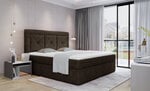 Кровать NORE Idris 04, 160x200 см, темно-коричневая