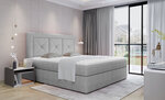Кровать NORE Idris 20, 160x200 см, светло-серая