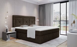 Кровать NORE Idris 04, 140x200 см, темно-коричневая цена и информация | Кровати | 220.lv