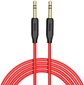 Hoco UPA11 AUX Audio vads 3.5 mm -> 3.5 mm 1m Sarkans цена и информация | Kabeļi un vadi | 220.lv