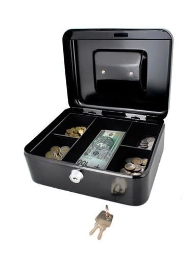 Metāla kastīte naudai, 20x16x9 cm cena un informācija | Seifi | 220.lv