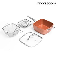 Copper InnovaGoods 5 IN 1 daudzfunkcionāls pannu komplekts, 4 daļas цена и информация | Cковородки | 220.lv