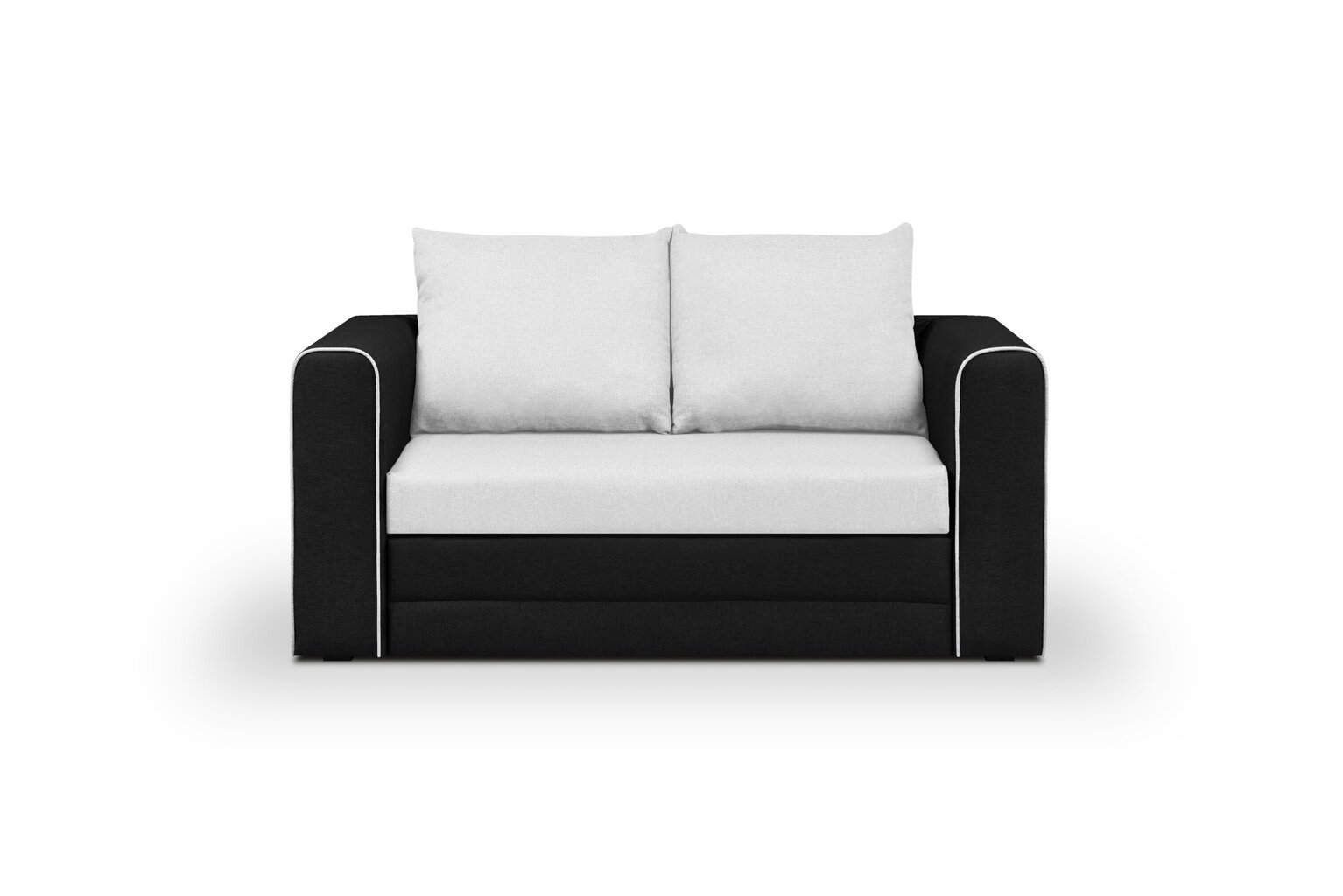 Dīvāns Bellezza Beta, melns/balts cena un informācija | Dīvāni | 220.lv