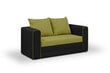 Dīvāns Bellezza Beta, zaļa / melna цена и информация | Dīvāni | 220.lv
