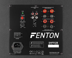Активный сабвуфер Fenton SHFS12B 12“, черный цена и информация | Аудиоколонки | 220.lv