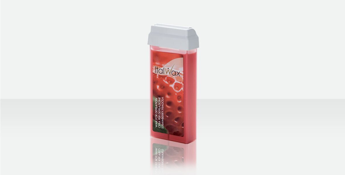 Italwax depilācijas vasks kartridžos, Strawberry, 100 ml цена и информация | Depilācijas līdzekļi, vaksācijas piederumi | 220.lv