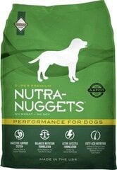 Nutra Nuggets Performance sausā suņu barība ar vistu, 15 kg cena un informācija | Sausā barība suņiem | 220.lv