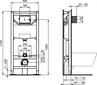 Pie sienas piestiprināms tualetes komplekts ar rāmi Komplektā ietilpst Ideal Standard Connect Air AquaBlade tualetes pods ar nolaižamu vāku un slēptu Prosys 120M sistēmu, kā arī melna tualetes poda poga. cena un informācija | Tualetes podi | 220.lv