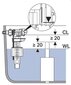 Ūdensapgādes mehānisms Geberit Type 380 3/8" un 1/2" 281.004.00.1 cena un informācija | Piederumi tualetes podiem un bidē | 220.lv