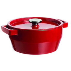 Кастрюля чугунная Pyrex SLOWCOOK 24см 3,6л красная цена и информация | Кастрюли, скороварки | 220.lv