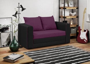 Dīvāns Bellezza Beta, melns/violets cena un informācija | Dīvāni | 220.lv