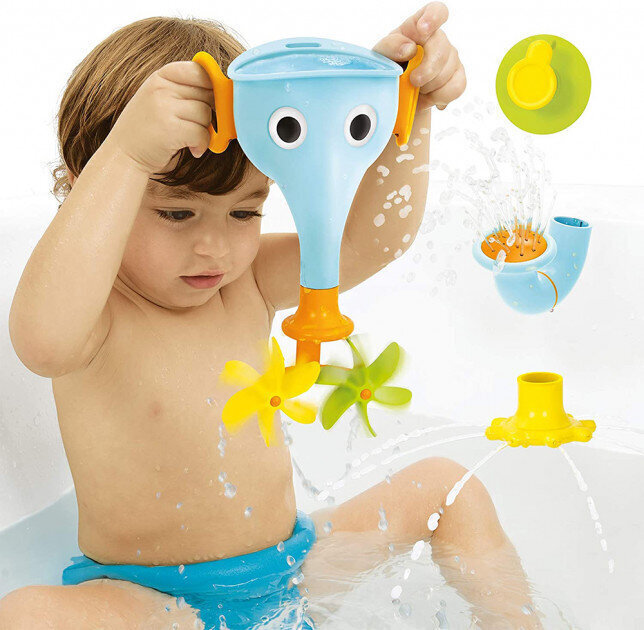 Vannas rotaļlieta Yookidoo Zilonis FunElefun Fill ´N´ Sprinkle, zila cena un informācija | Rotaļlietas zīdaiņiem | 220.lv
