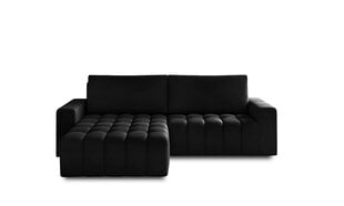Stūra dīvāns NORE Bonett Bon33, melns cena un informācija | Stūra dīvāni | 220.lv