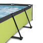 Karkasa baseins ar filtru Exit Lime 220x150x65 cm, zaļš cena un informācija | Baseini | 220.lv